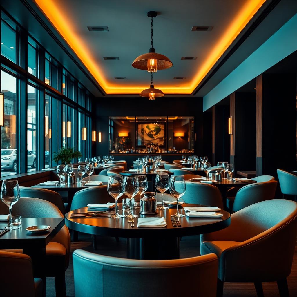 Modern restaurant interior